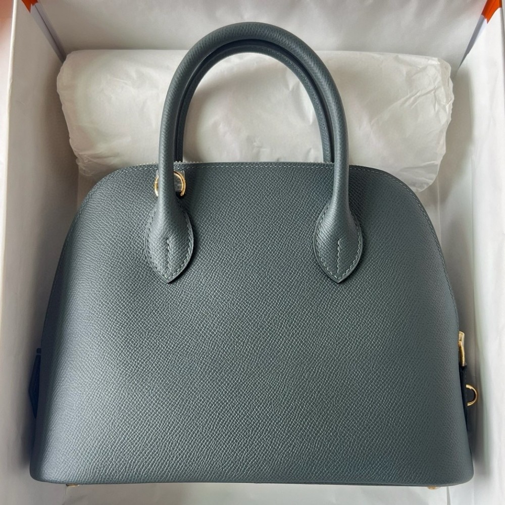 Hermes Bolide 1923 25 Handmade Bag in Vert Amande Epsom Calfskin