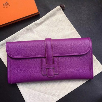 Hermes Cyclamen Epsom Jige Elan 29 Clutch Bag