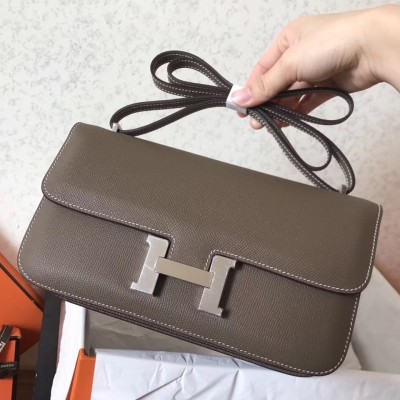 Hermes Etoupe Epsom Constance Elan 25cm Bag