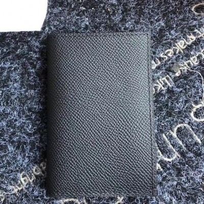 Hermes MC2 Euclide Card Holder In Black Epsom Leather